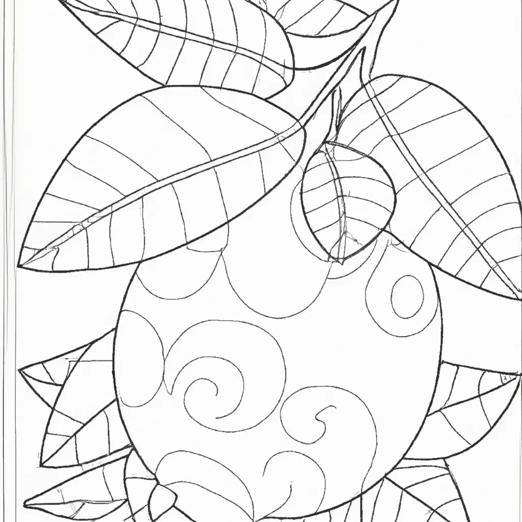 Desenho para pintar desenhos limao