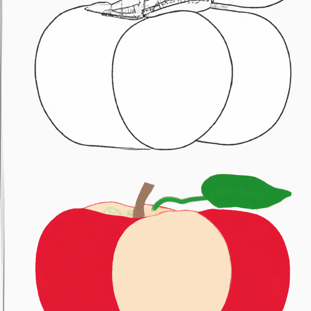 Desenho para pintar desenhos maca mais divertidos