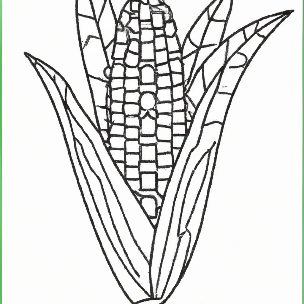 Desenho para pintar desenhos milho