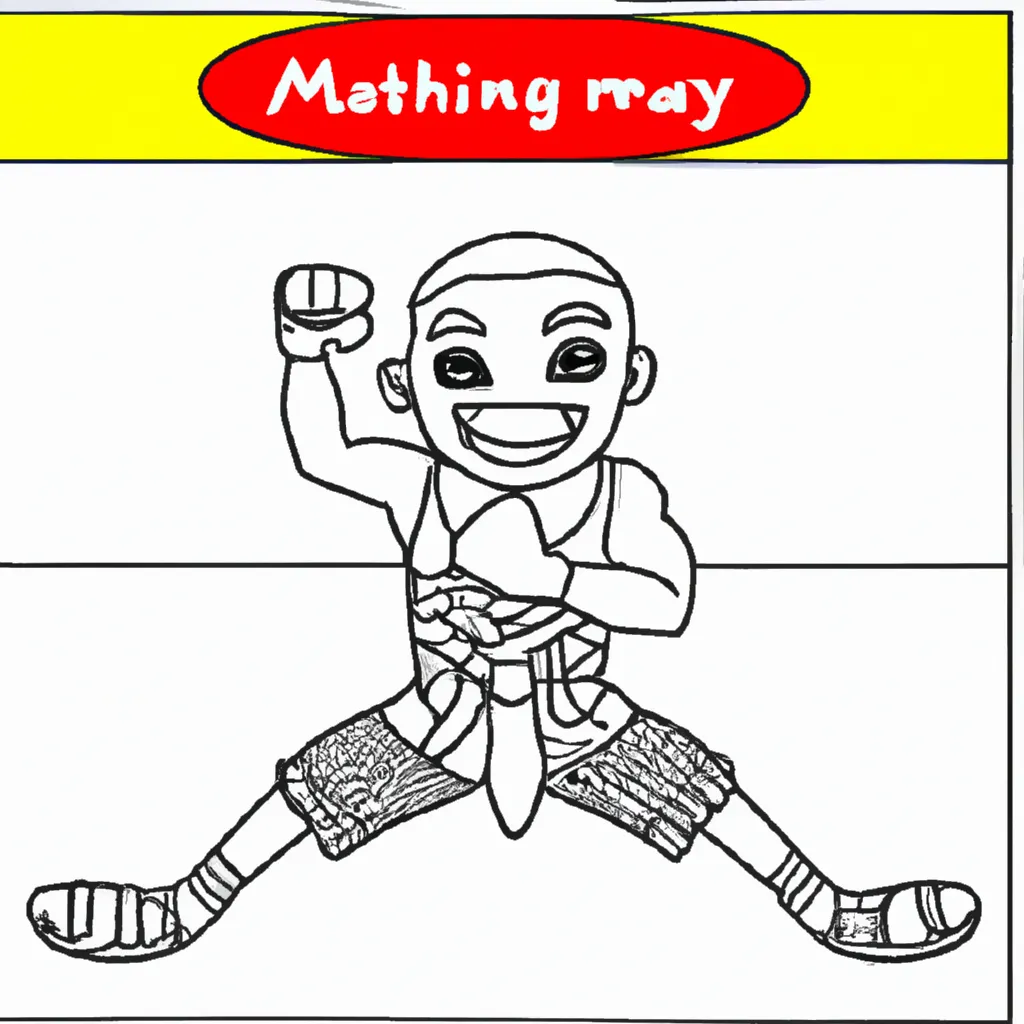 Desenho para pintar desenhos muay thay