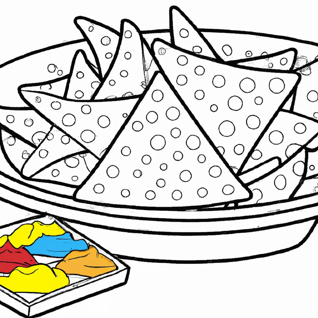 Desenho para pintar desenhos nachos