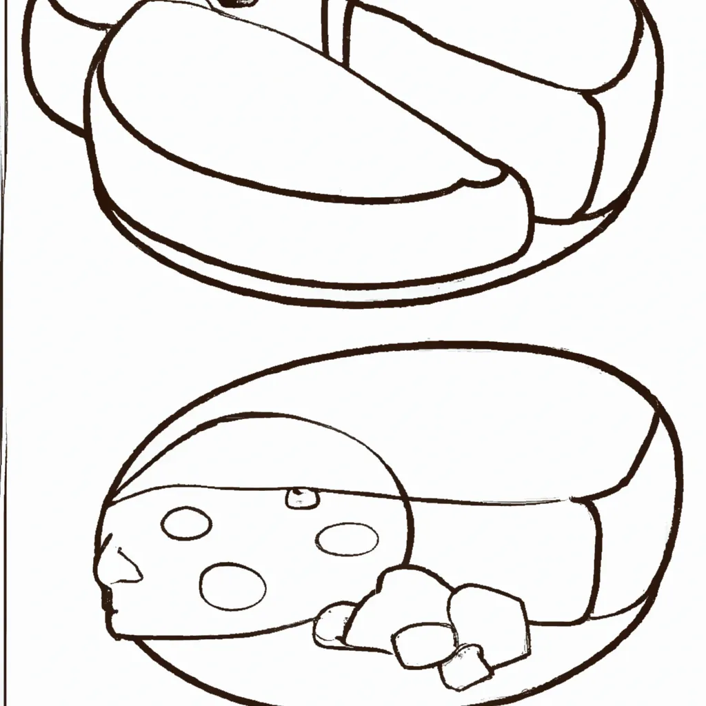 Desenho para pintar desenhos queijo