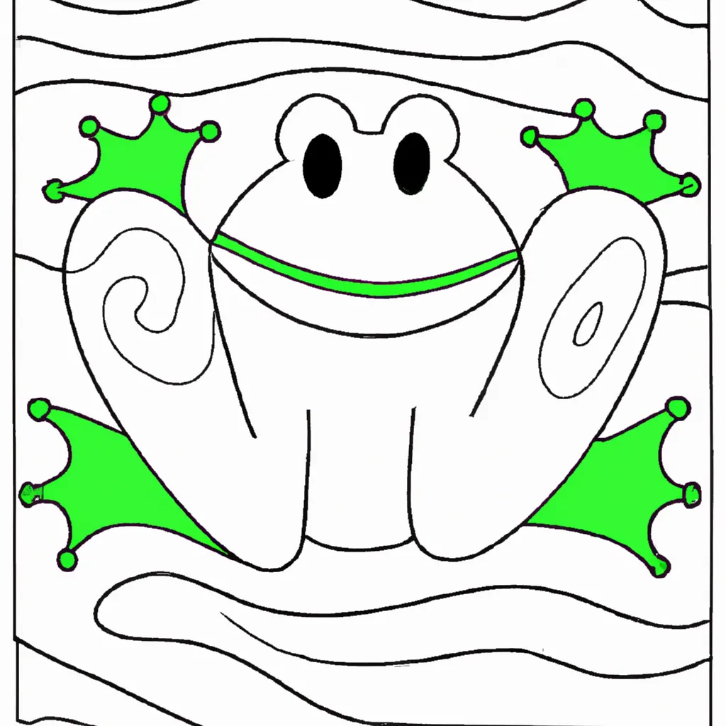 Desenho para pintar desenhos sapo arte fantasia criativa