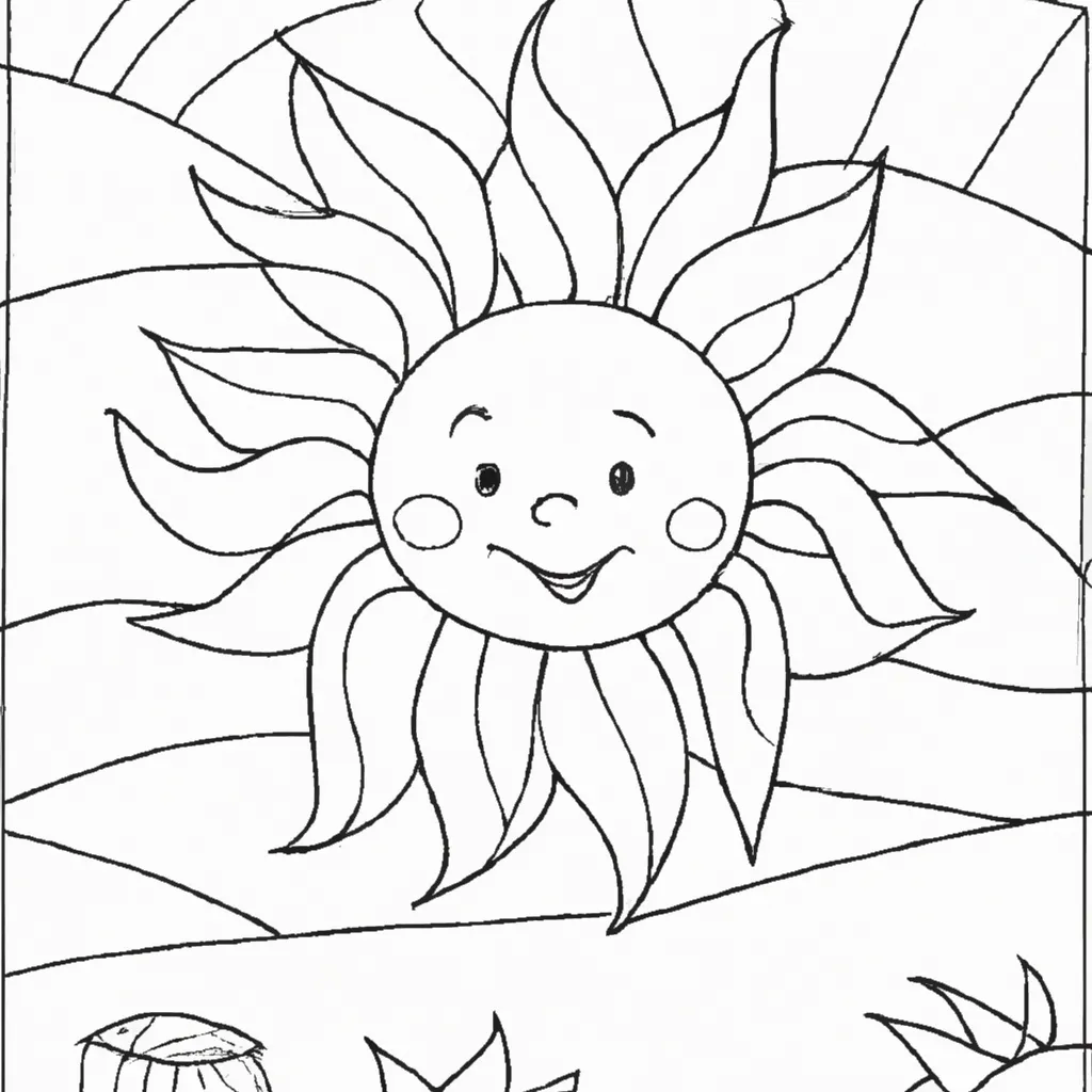 Desenho para pintar desenhos solares arte criativa