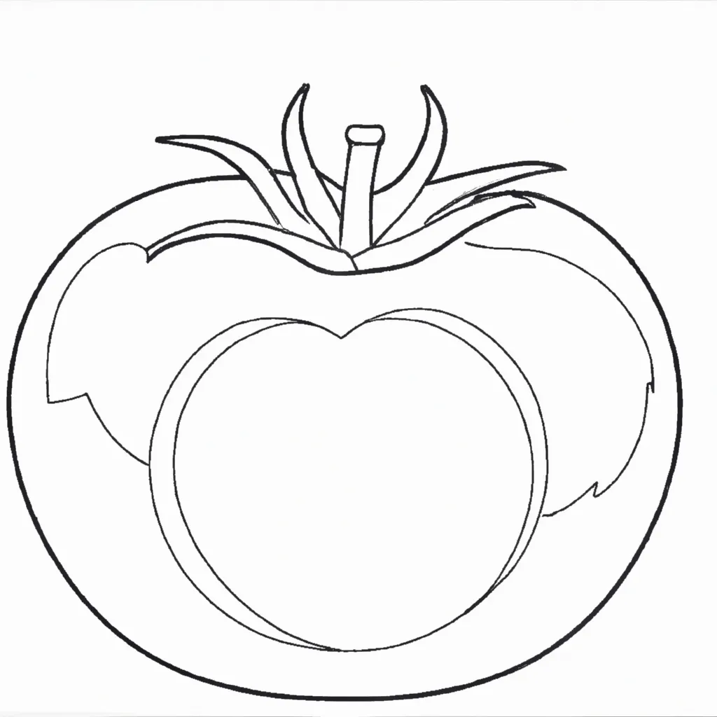 Desenho para pintar desenhos tomates frutas coloridas
