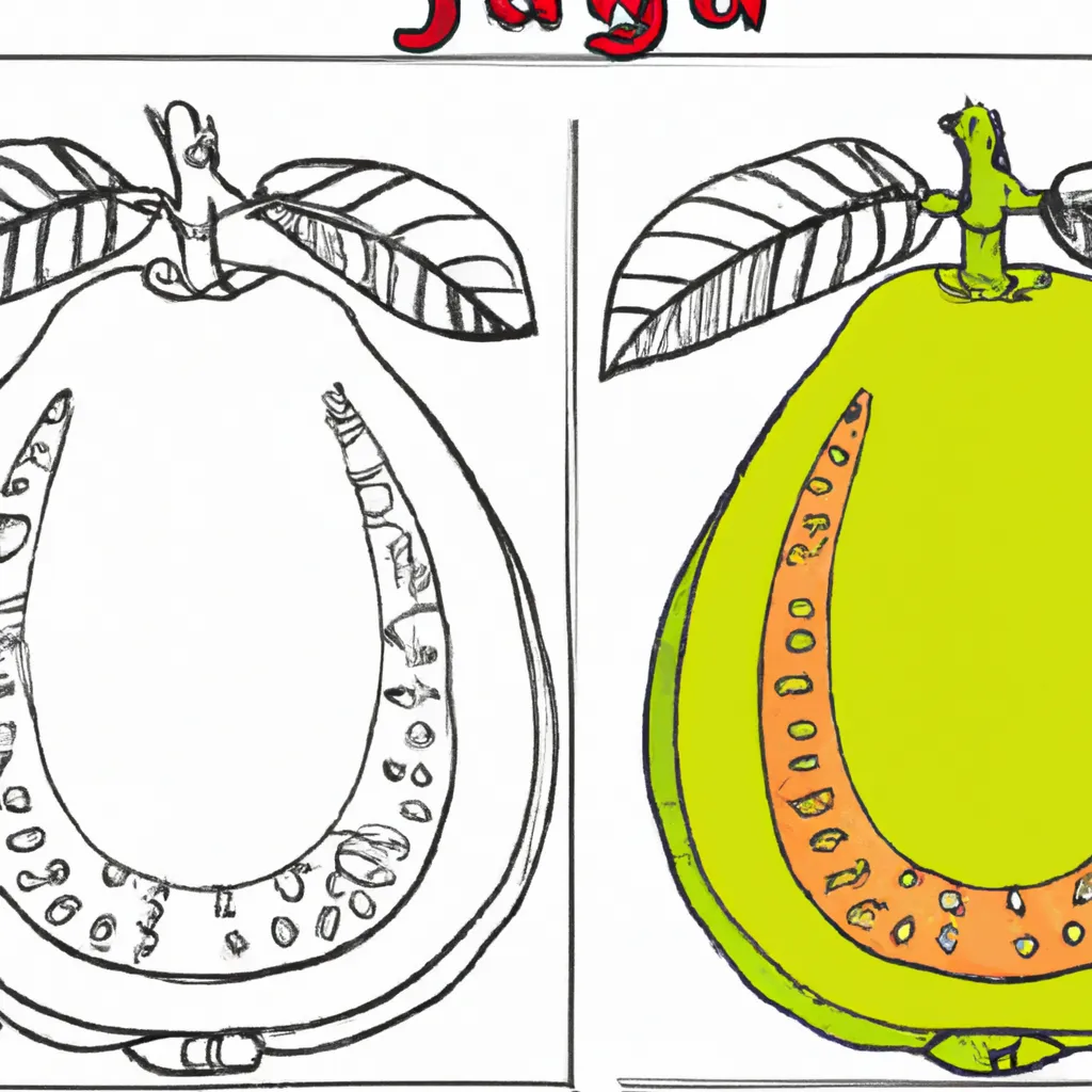 Desenho sobre desenhe goiaba facil rapido