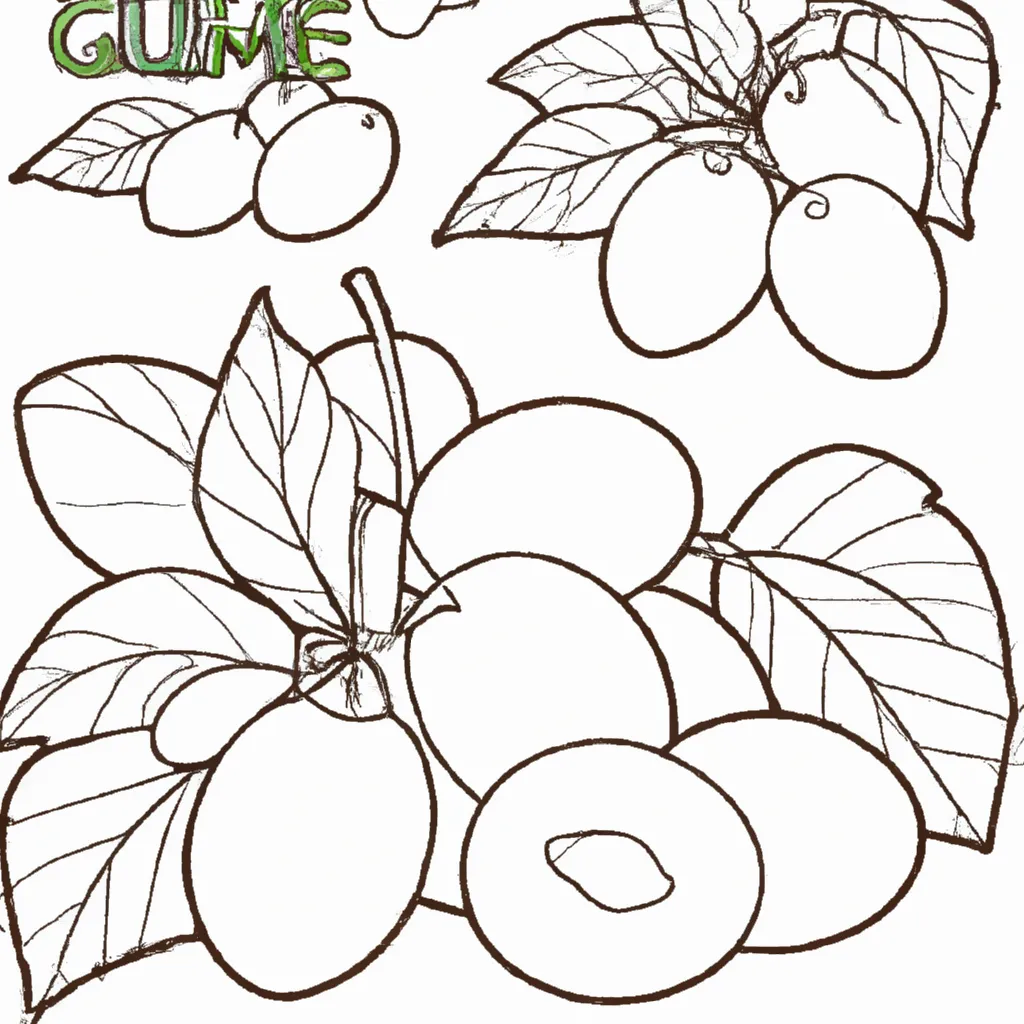 Desenho sobre desenho ameixa ilustracao fruta artes