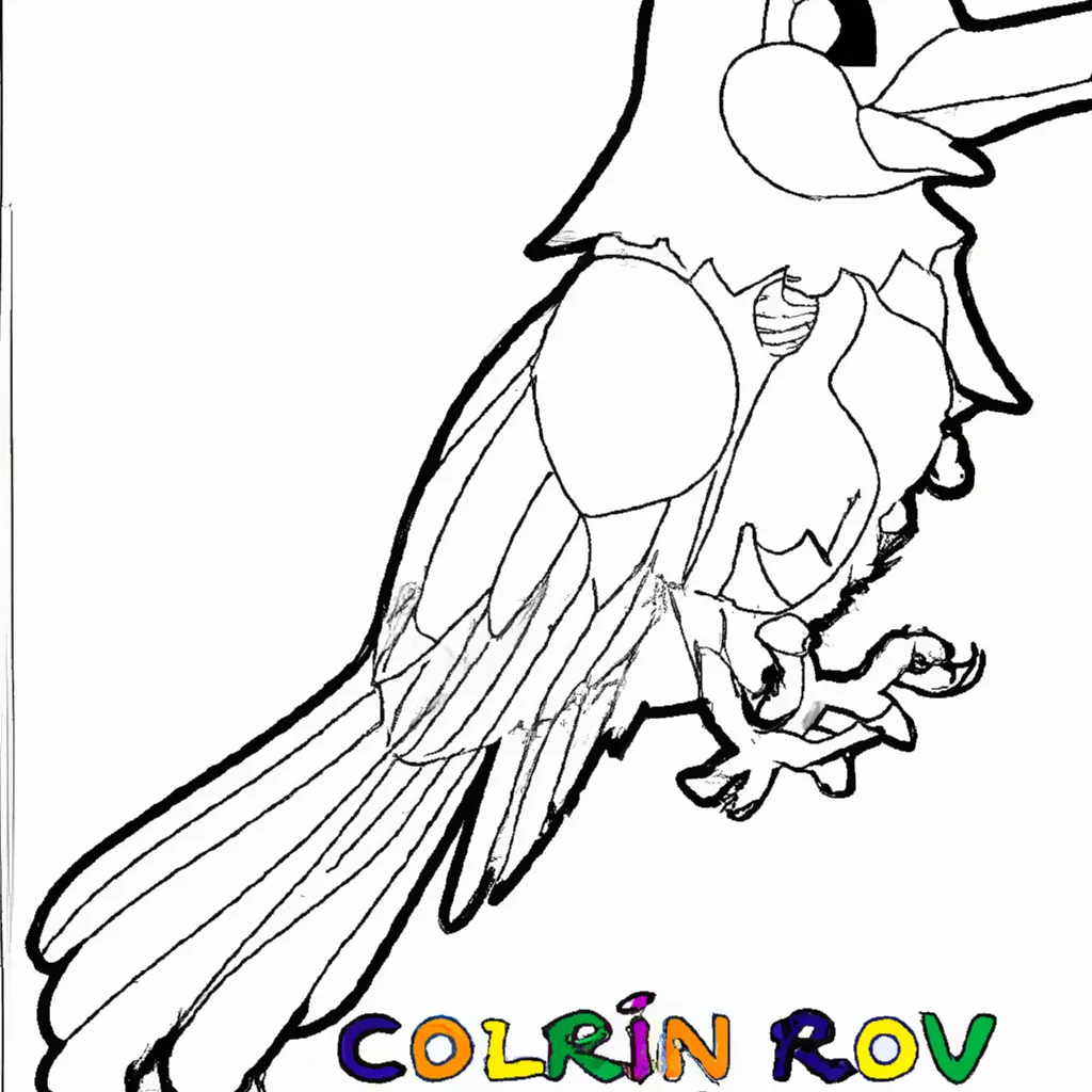 Desenho sobre desenho corvo arte preto branco