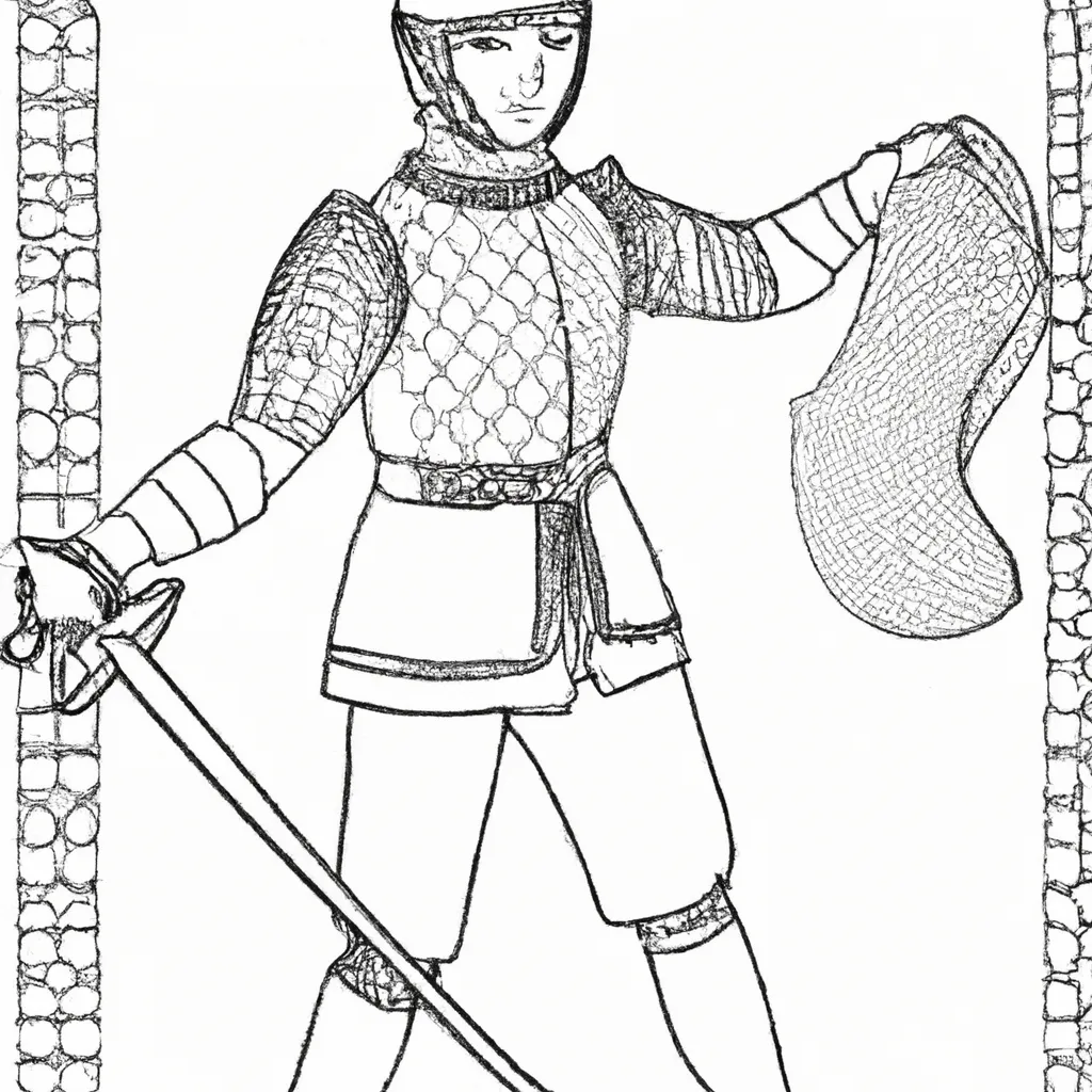 Desenho sobre desenho esgrima arte jogo esporte