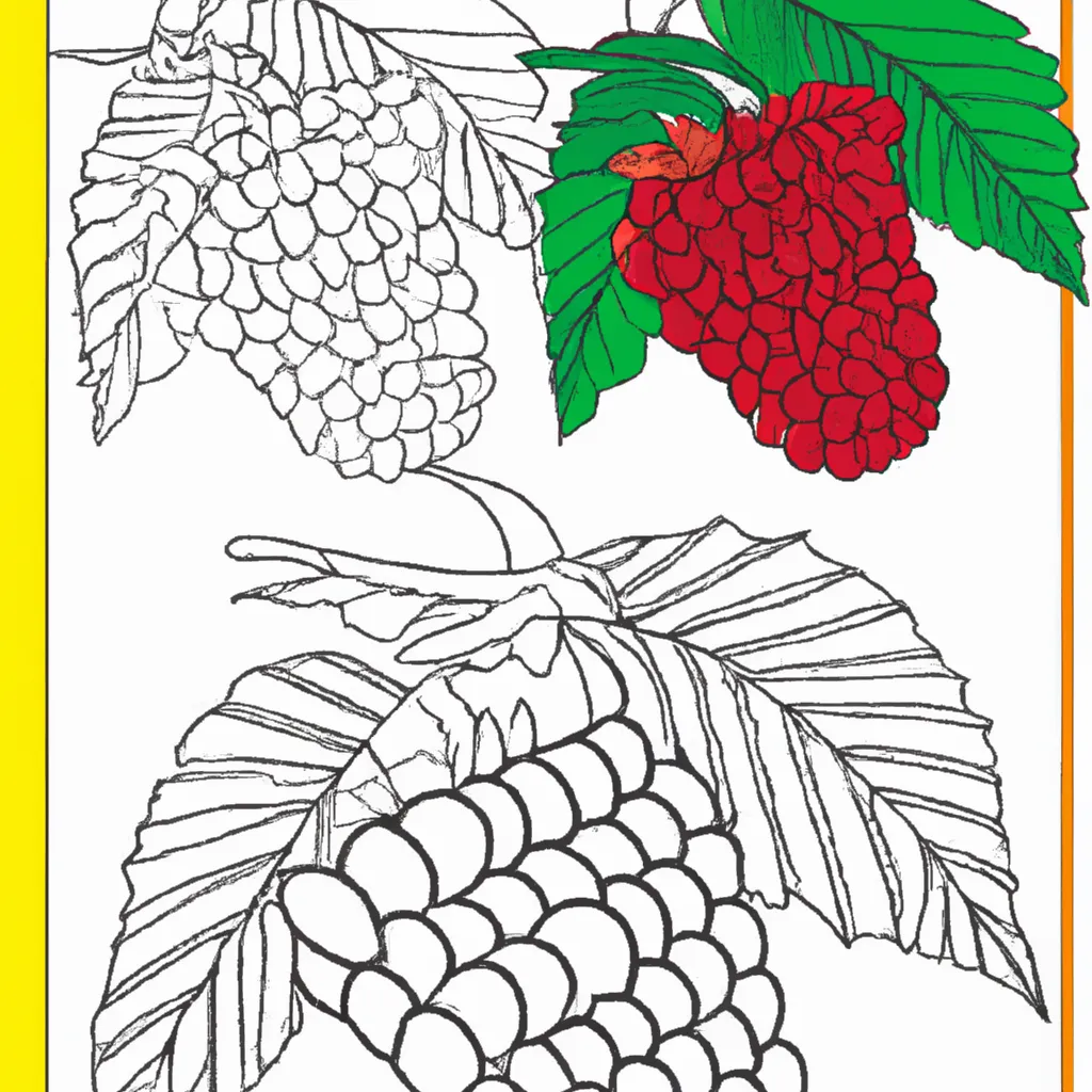 Desenho sobre desenho framboesa