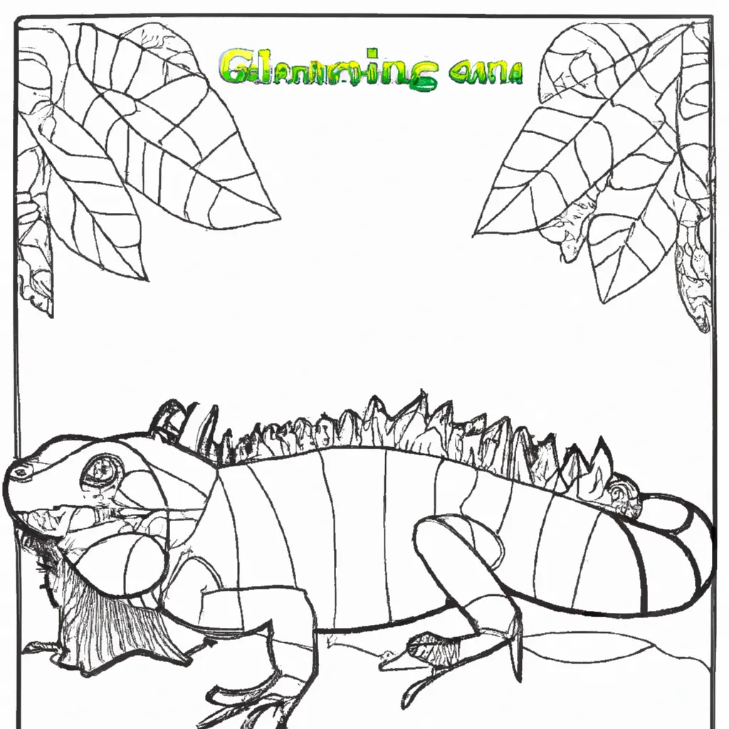 Desenho sobre desenho iguana