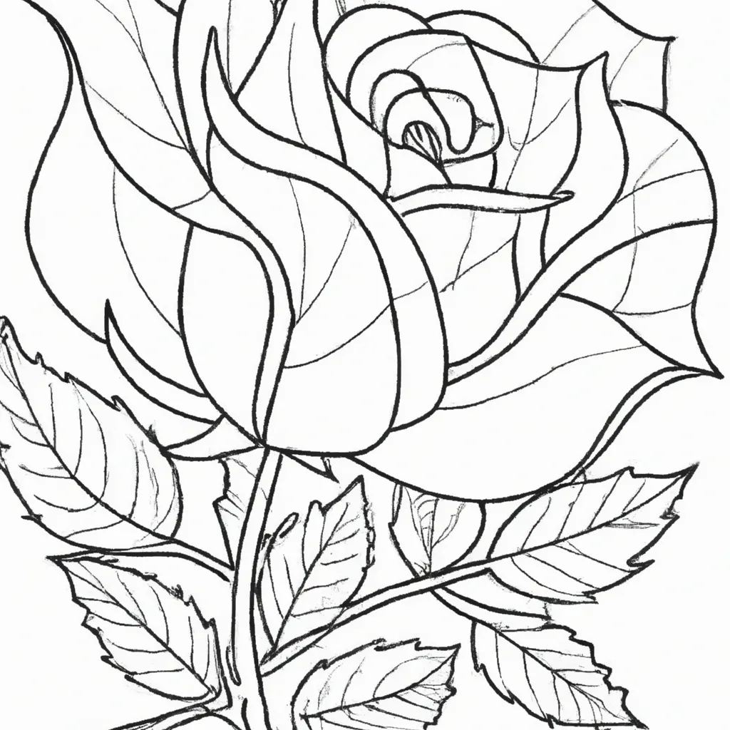 Desenho sobre desenho rosa flor arte linda