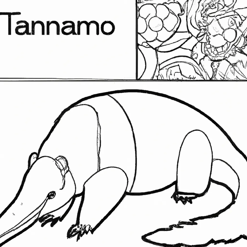 Desenho sobre desenho tamandua pt br