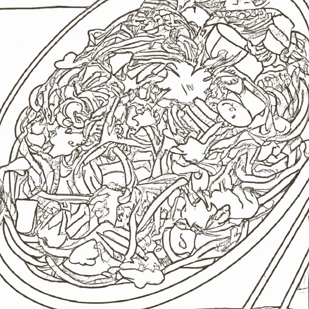 Desenho sobre desenho yakisoba