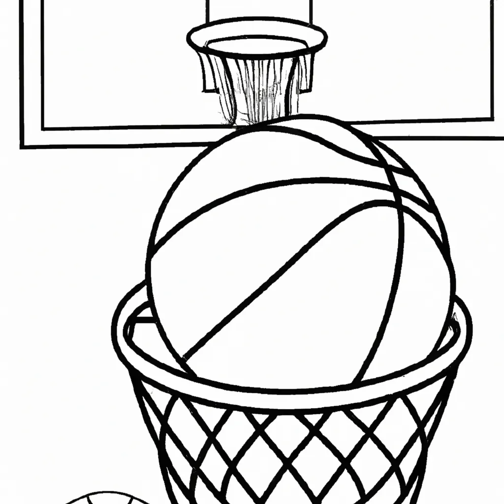 Desenho sobre desenhos basquete