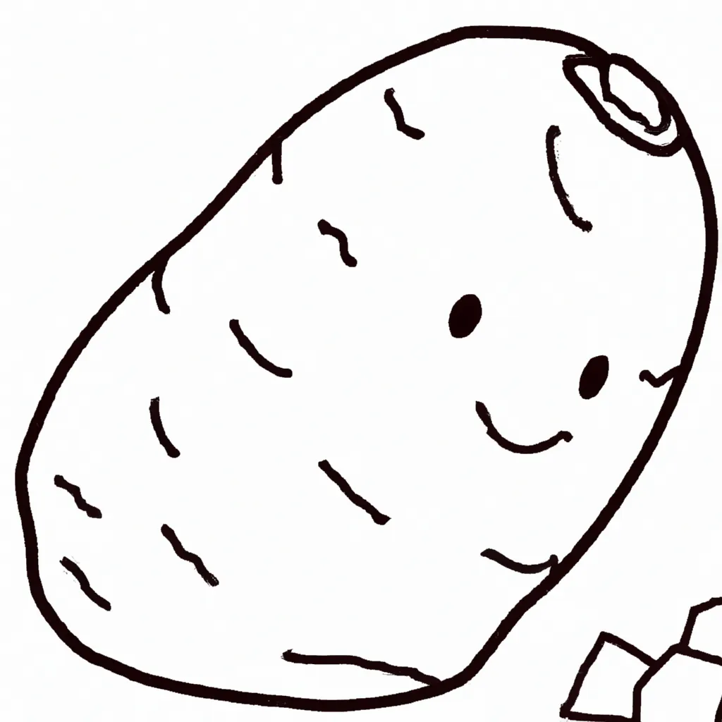 Desenho sobre desenhos batata copiar criar divertir