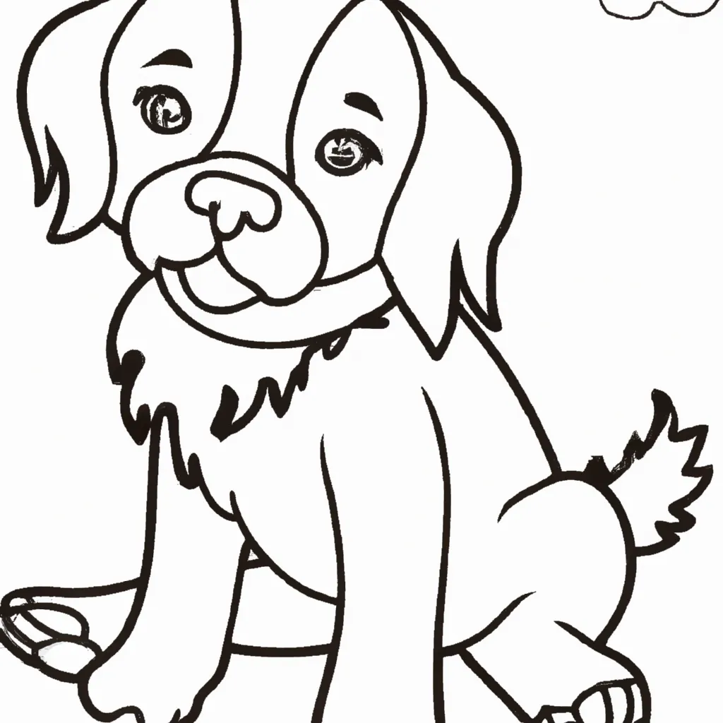 Desvende o Desenho de Cachorro para Colorir e Surpreenda-se! Desenho sobre desenhos cachorro 1