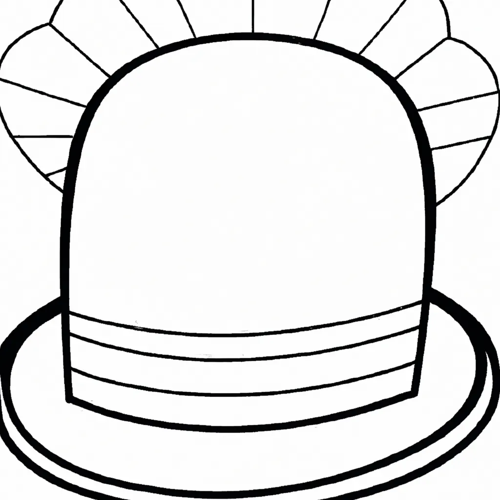 Desenho sobre desenhos chapeu