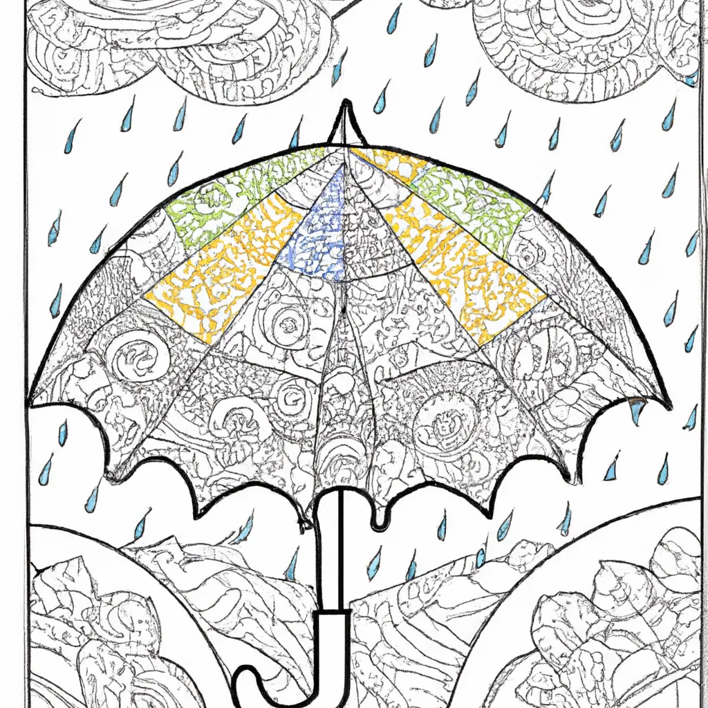 Desenho sobre desenhos chuva dia chuvoso