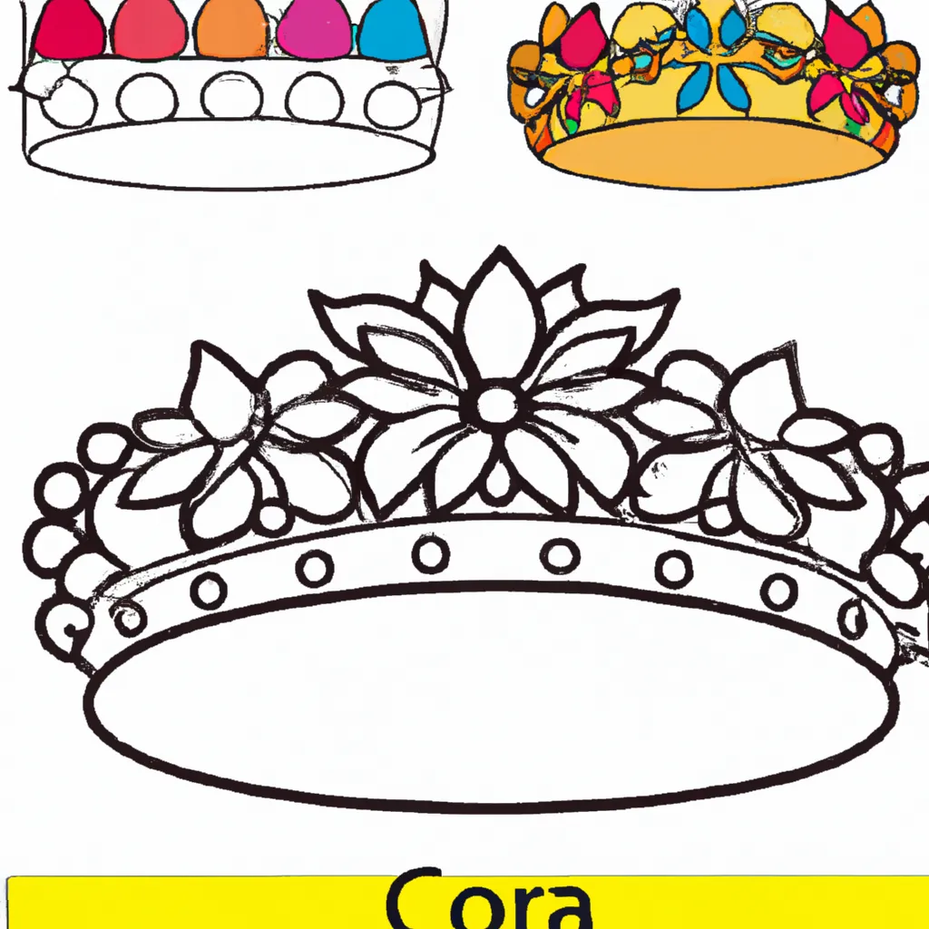 Desenho sobre desenhos coroa