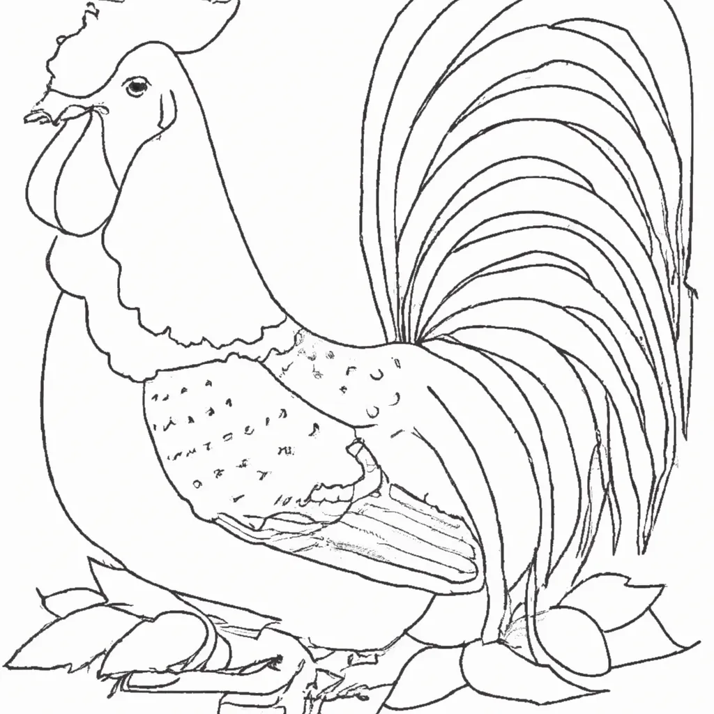 Desenho sobre desenhos de frango
