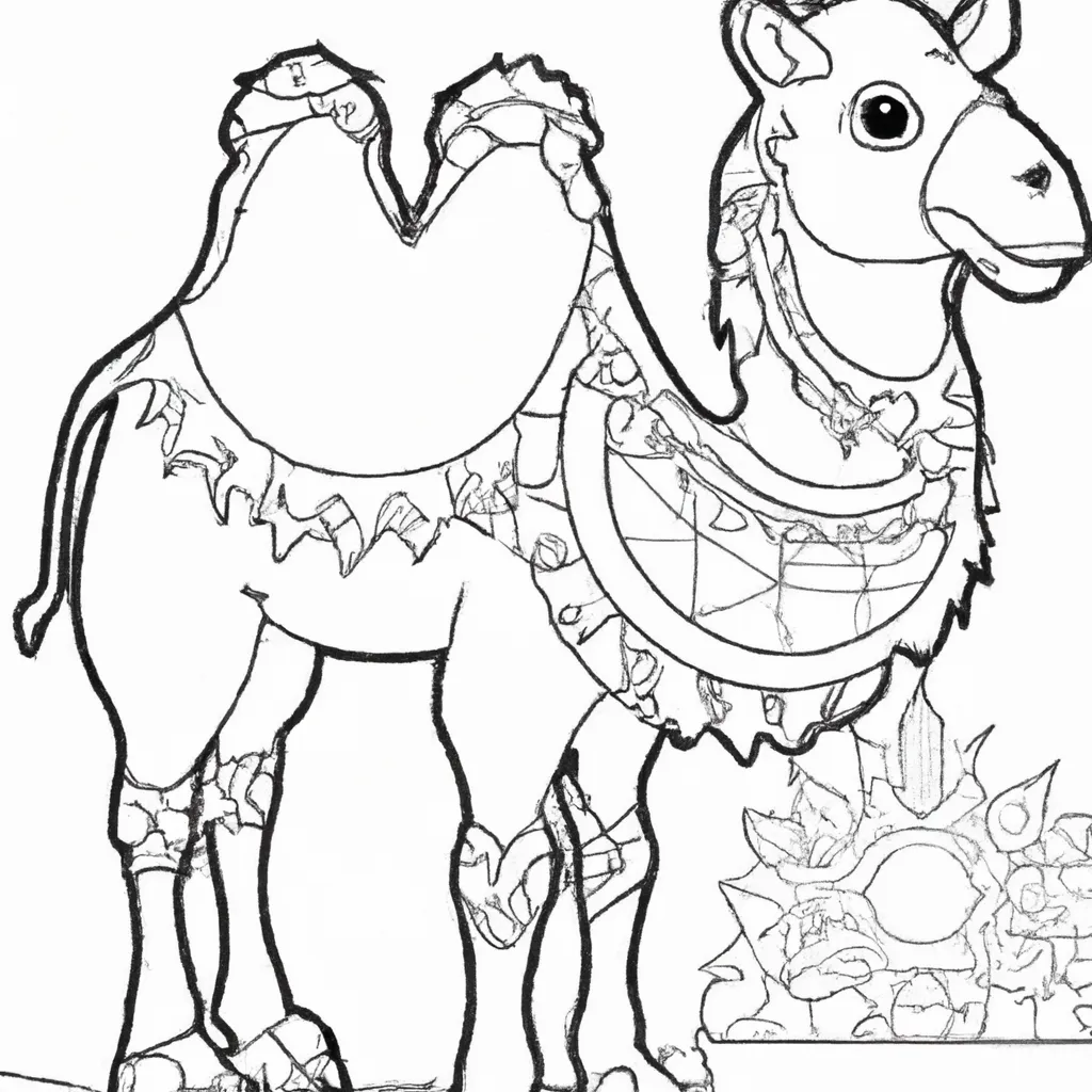 Desenho sobre desenhos dromedario