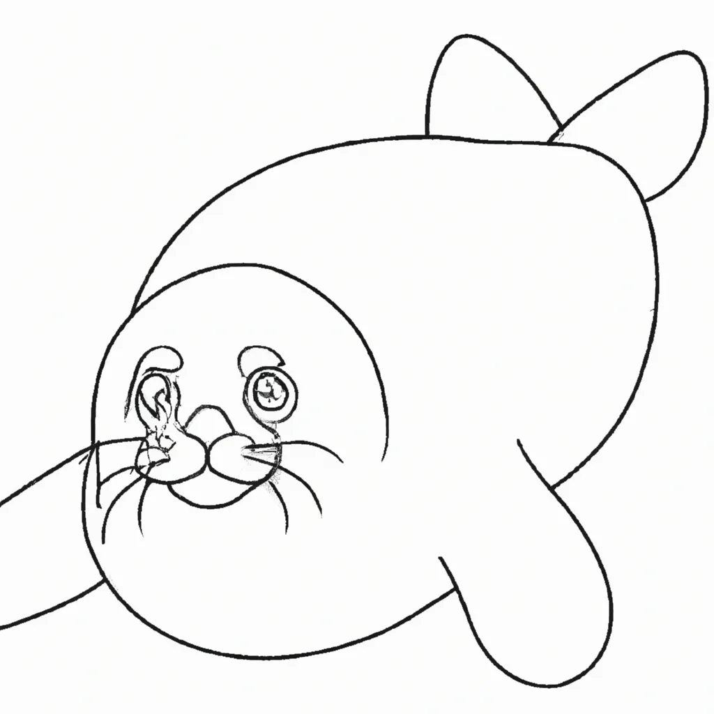 Desenho sobre desenhos foca