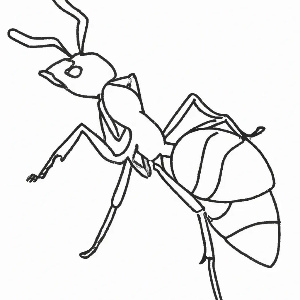 Desenho sobre desenhos formiga