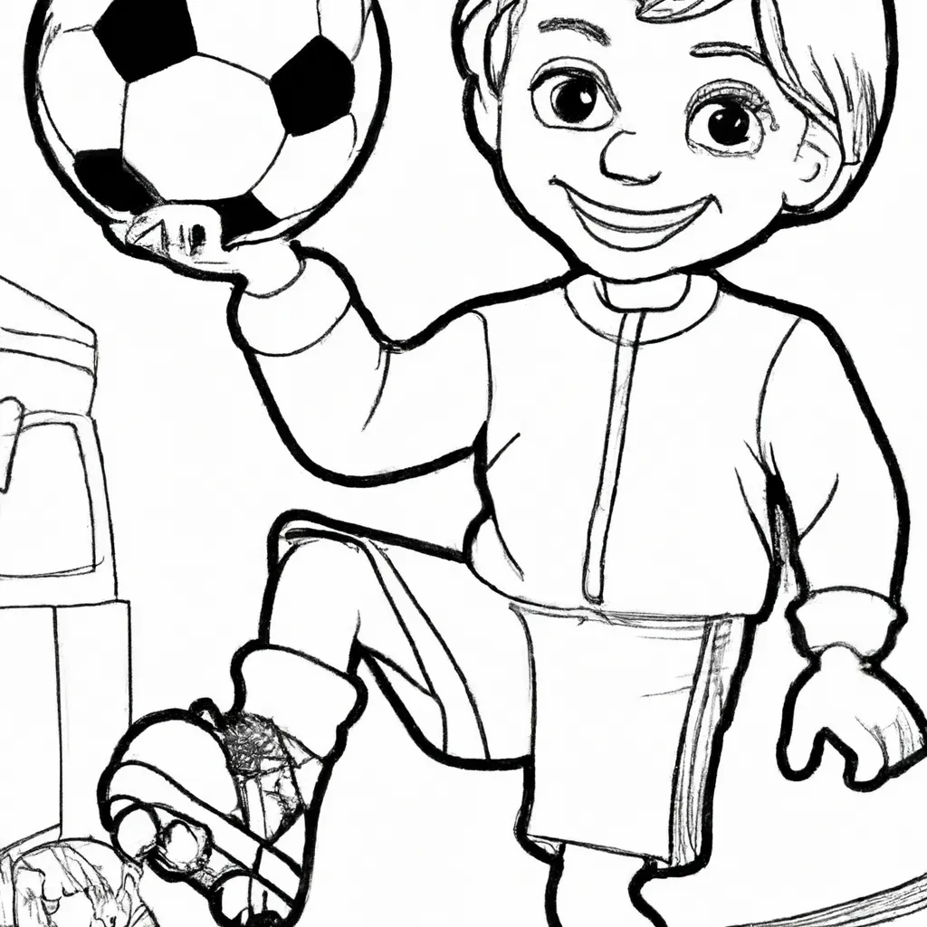 Desenho sobre desenhos futebol