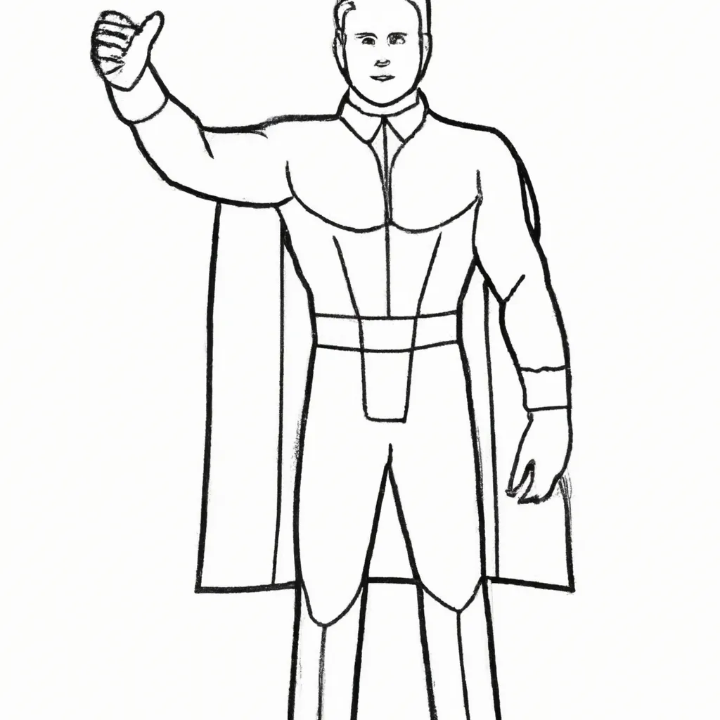 Desenho sobre desenhos homem