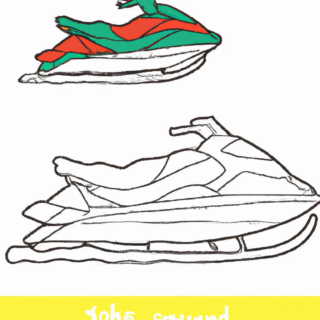 Desenho sobre desenhos jetski