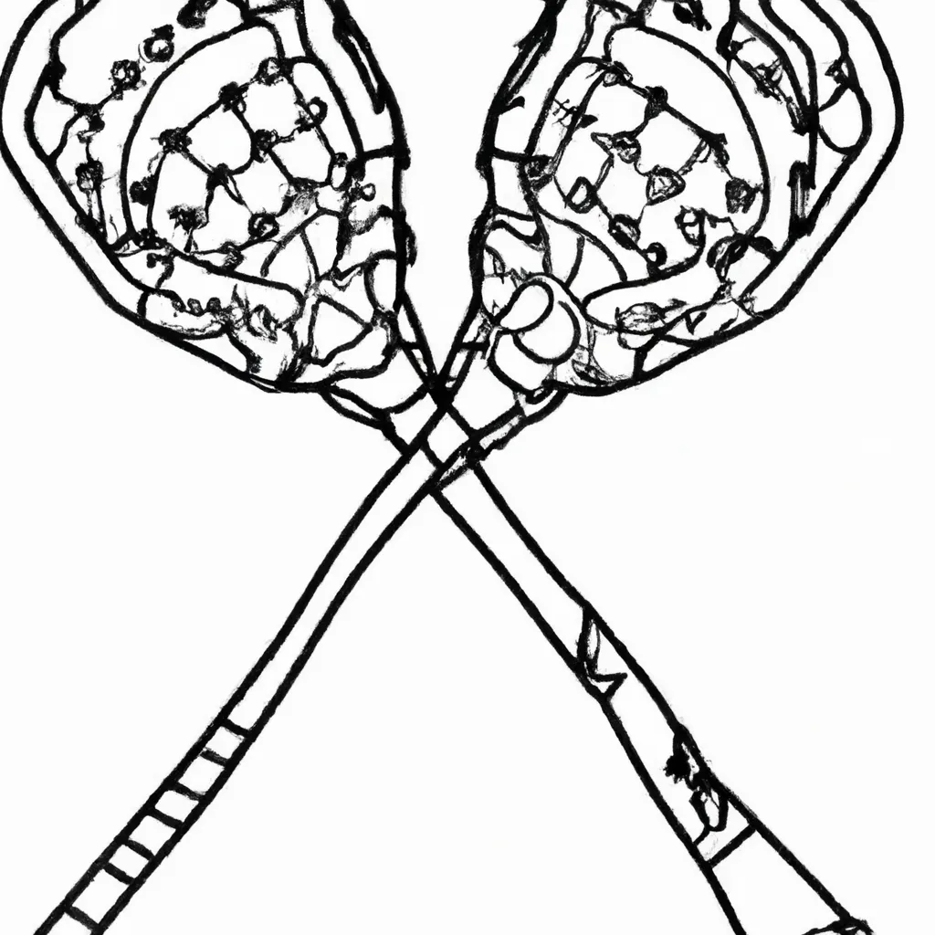 Desenho sobre desenhos lacrosse