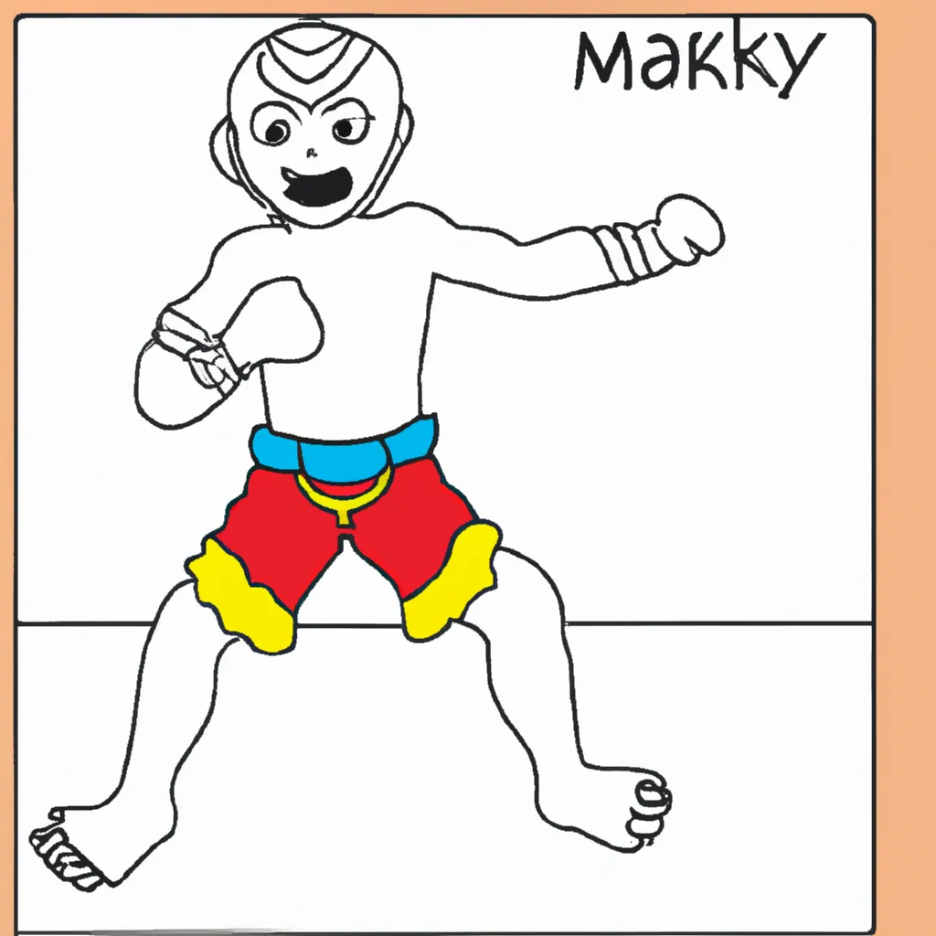 Desenho sobre desenhos muay thay