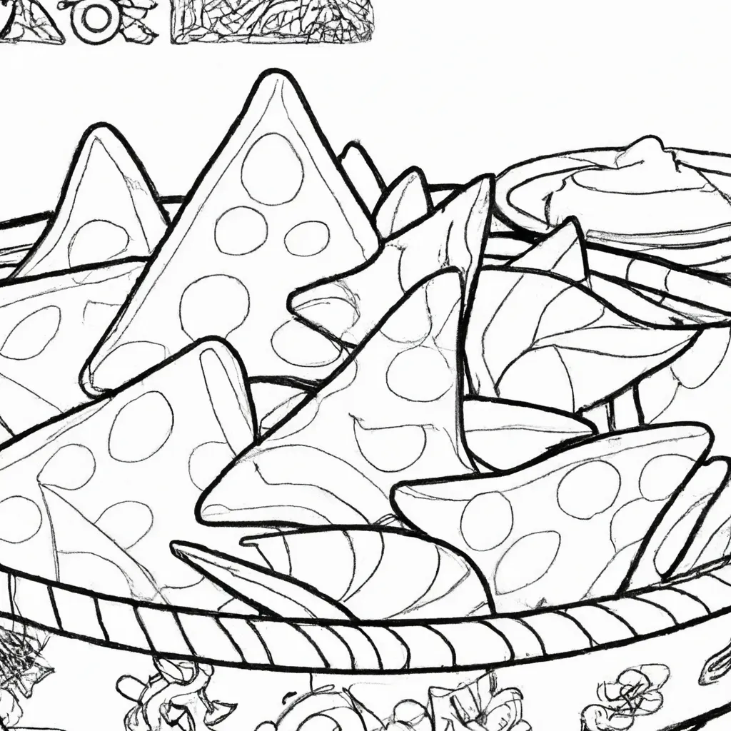 Desenho sobre desenhos nachos