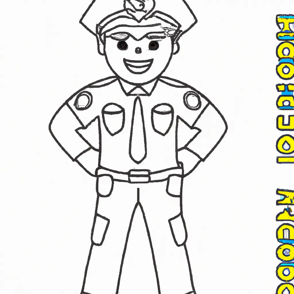 Desenho sobre desenhos policial ilustracoes divertidas