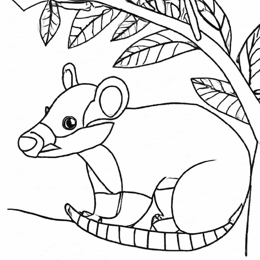 Desenho sobre desenhos quati arte animal