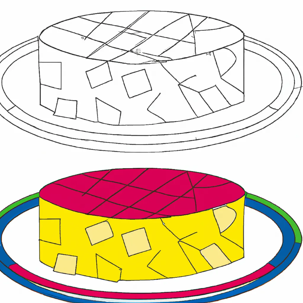 Desenho sobre desenhos queijo