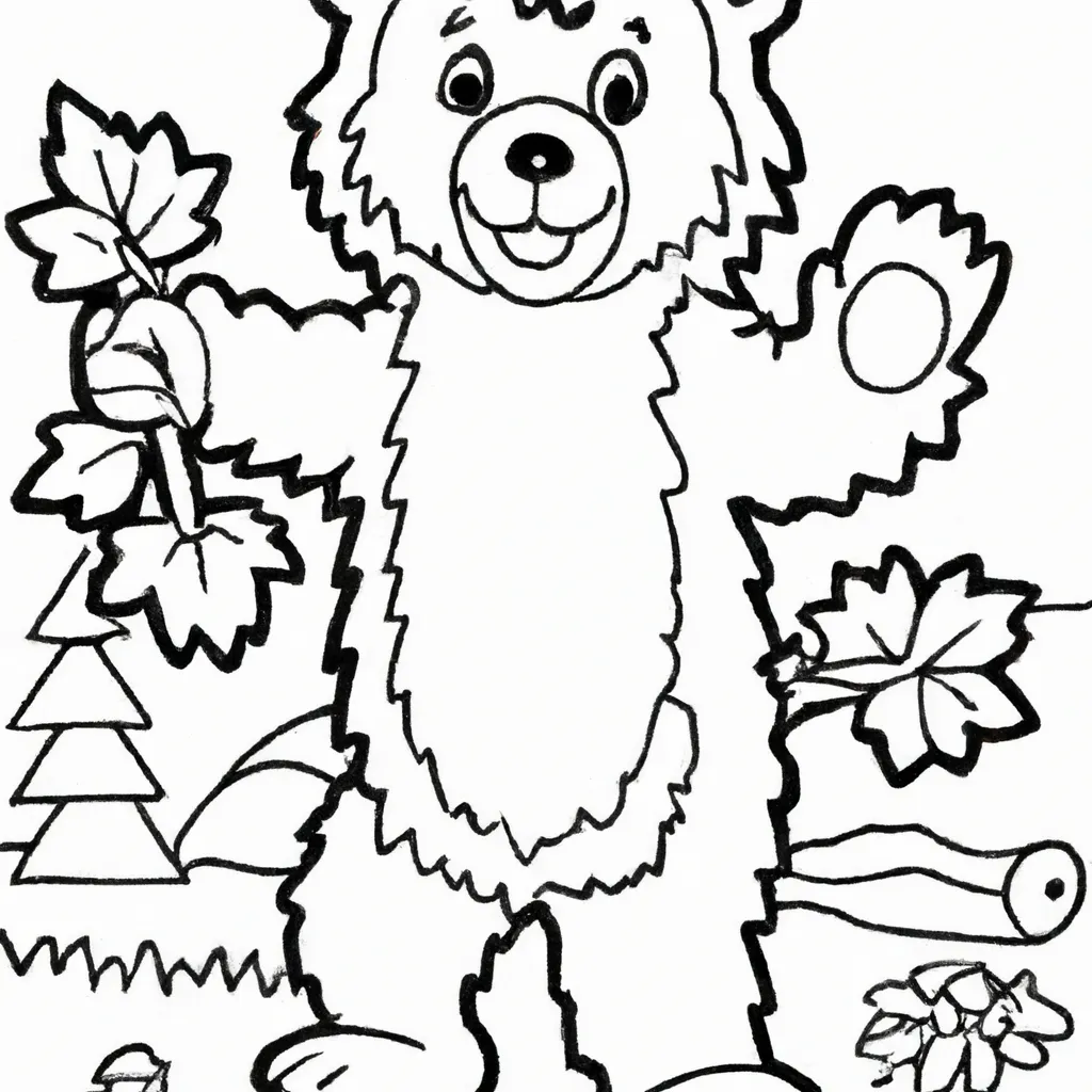 Desenho sobre desenhos ursos ilustracoes