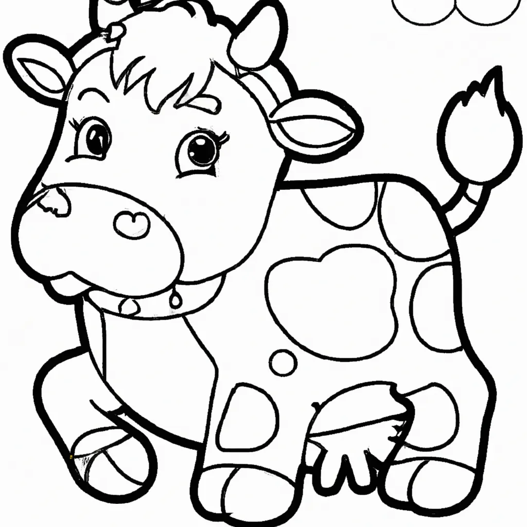 Colorir é Divertido! Desenhe Uma Vaca e Se Divirta! Desenho sobre desenhos vaca arte infantil