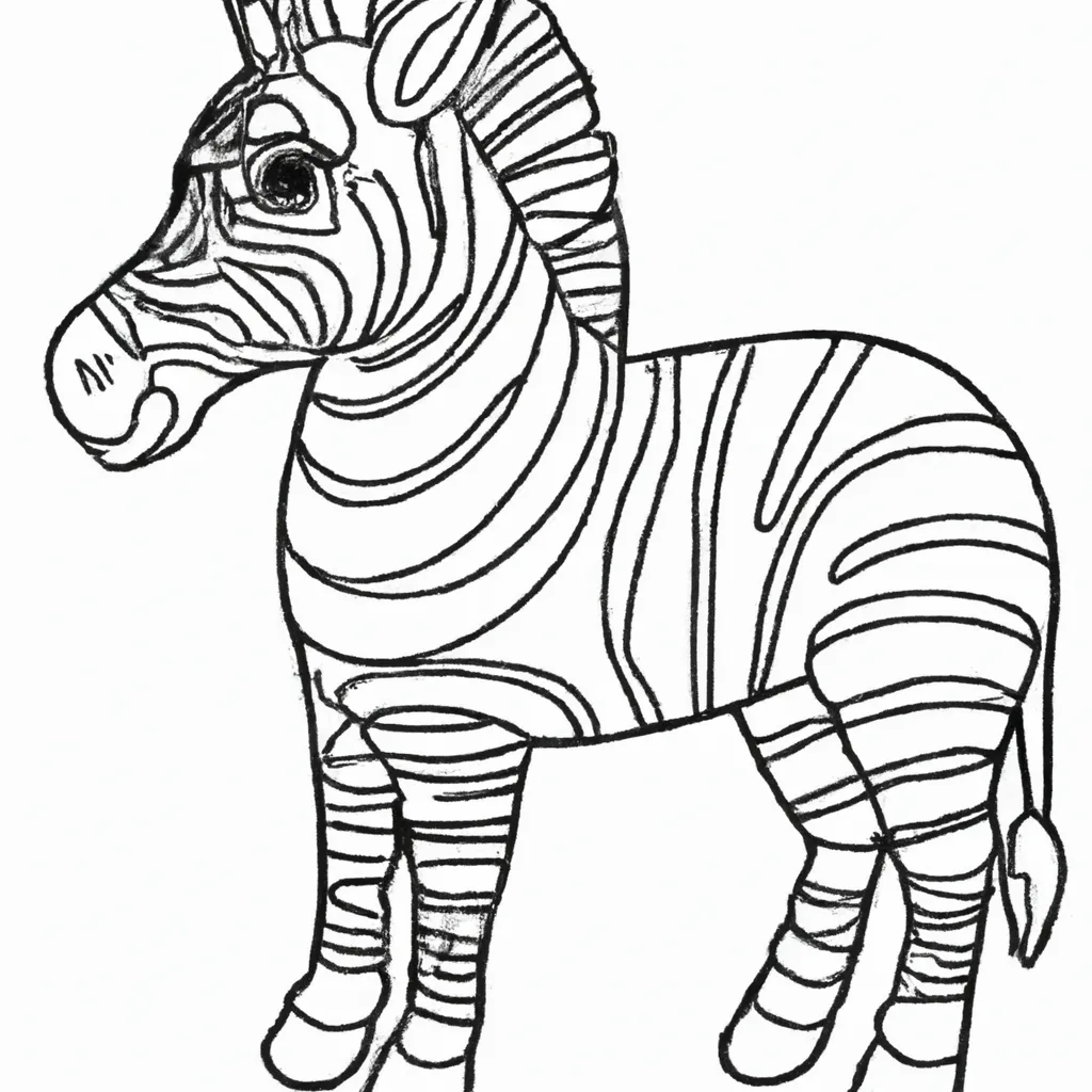 Desenho sobre desenhos zebra
