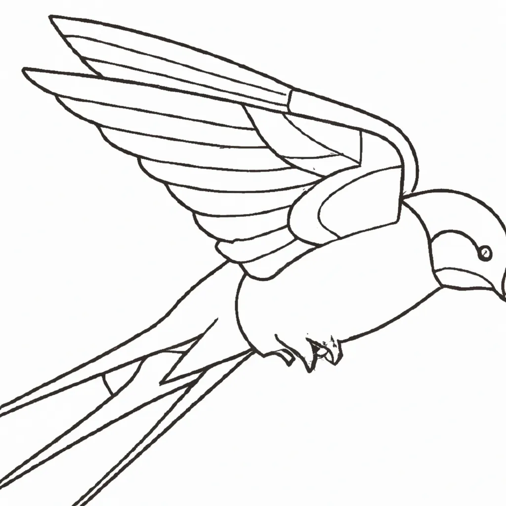 Desenhos de desenho andorinha