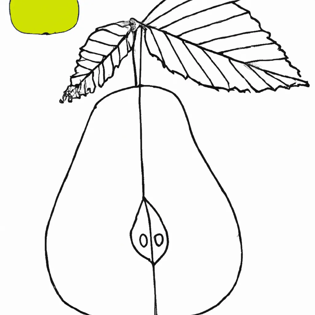 Desenhos de desenho de pera
