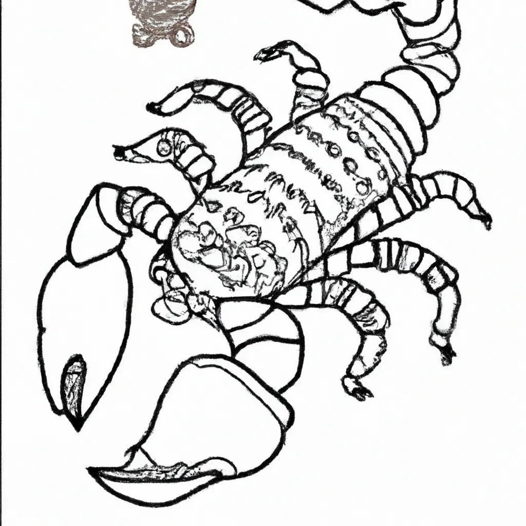 Desenhos de desenho escorpiao