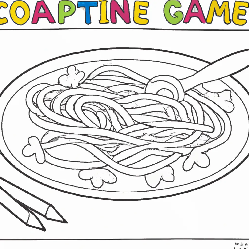 Desenhos de desenho espaguete arte culinaria ptbr