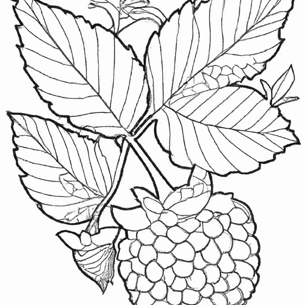 Desenhos de desenho framboesa