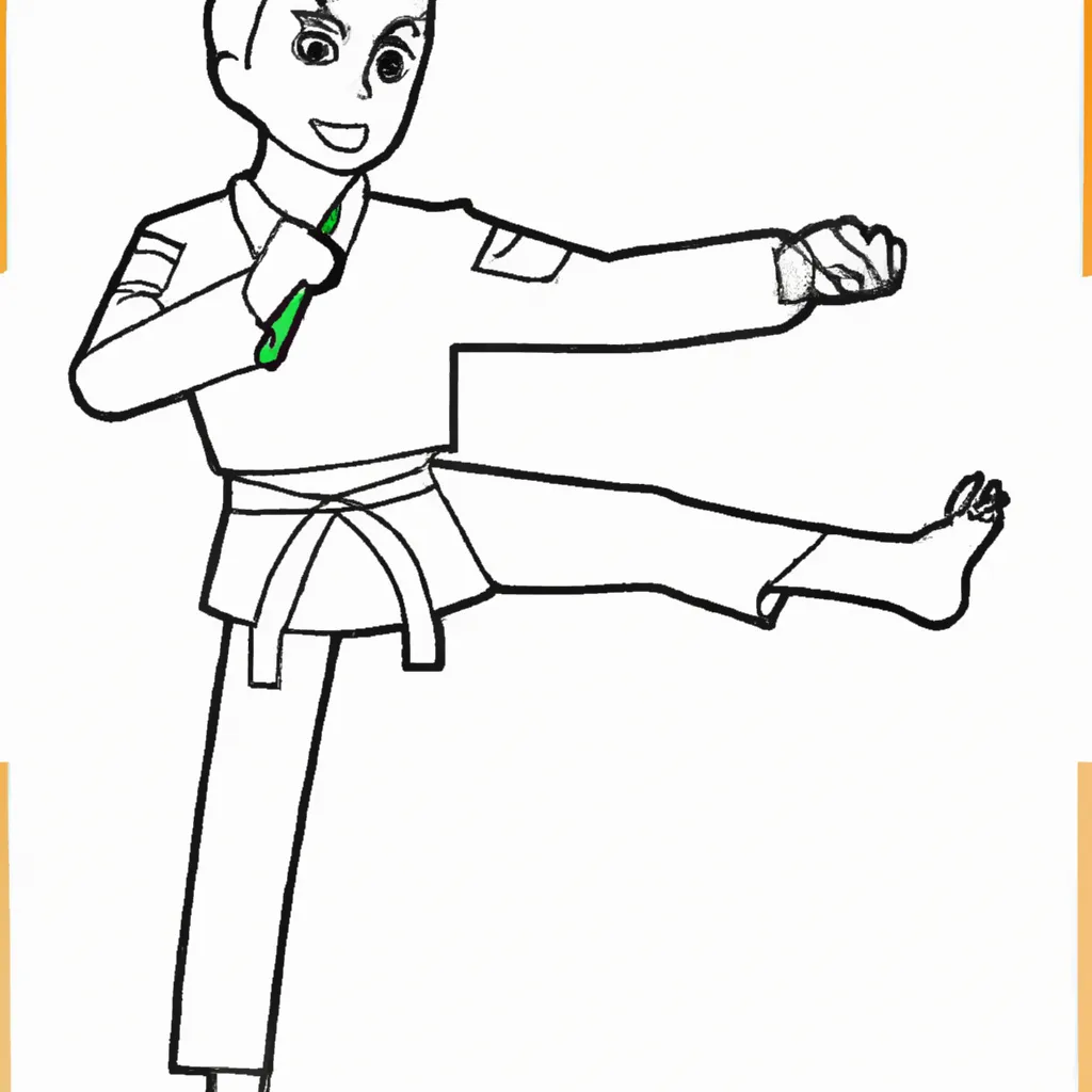Desenhos de desenho karate arte marcial animacao