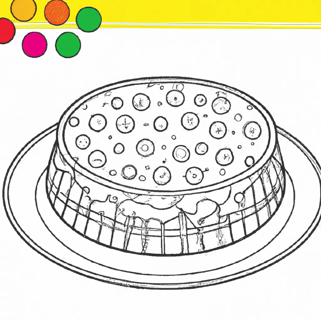 Desenhos de desenho torta doces saborosos facil