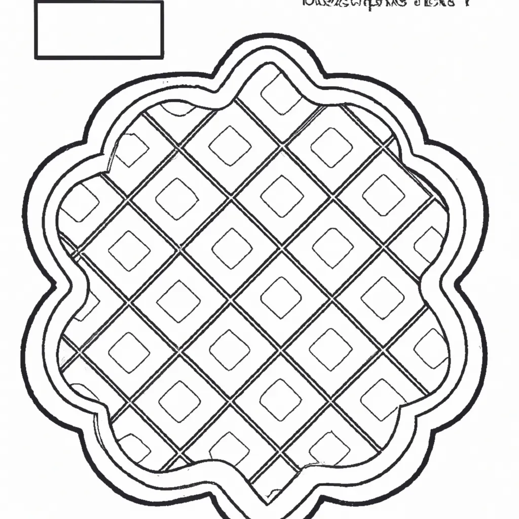 Desenhos de desenho waffle comida gostosa