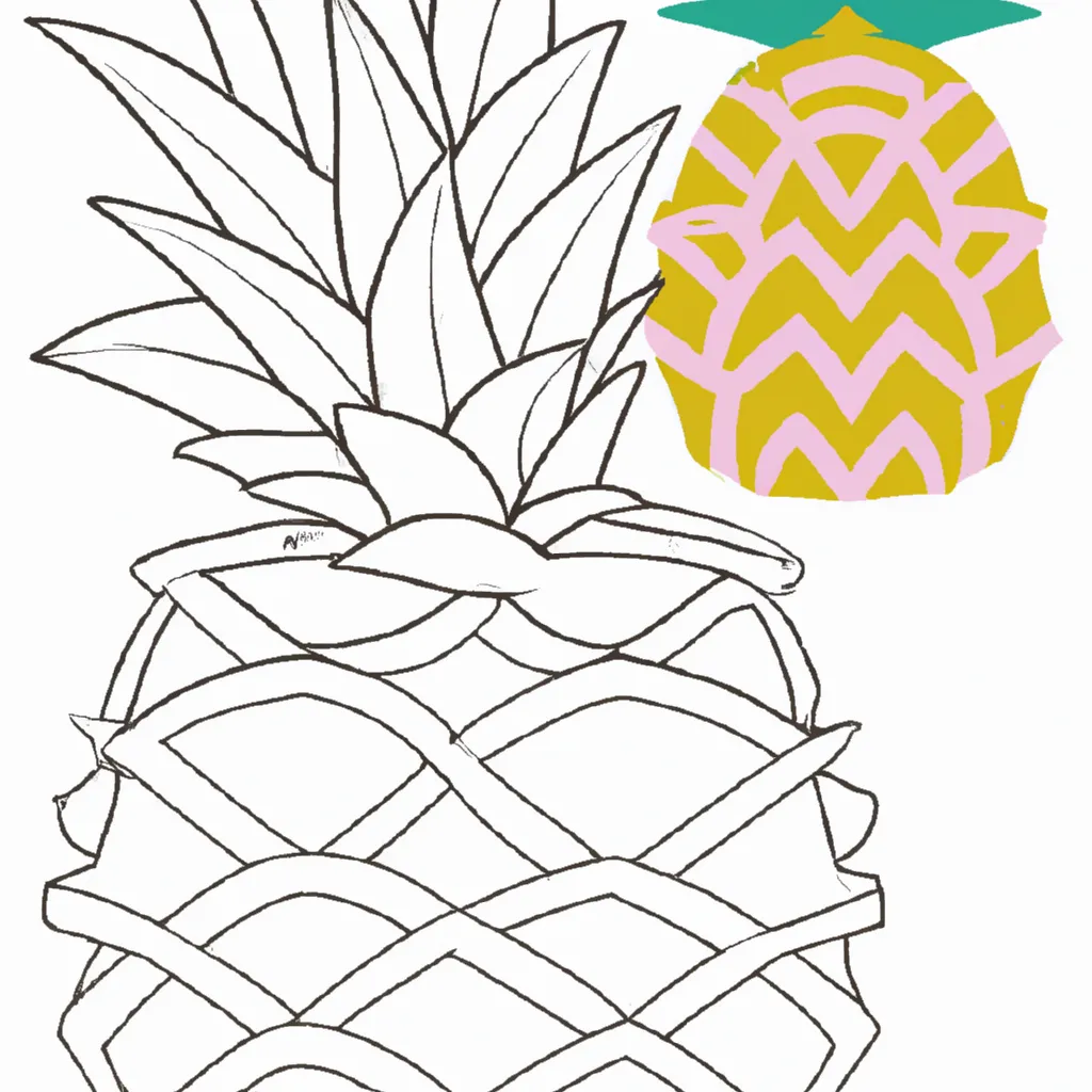 Desenhos de desenhos abacaxi divertidos