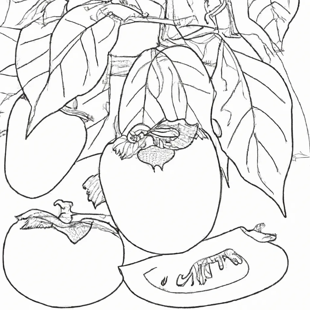 Desenhos de desenhos caqui infantis